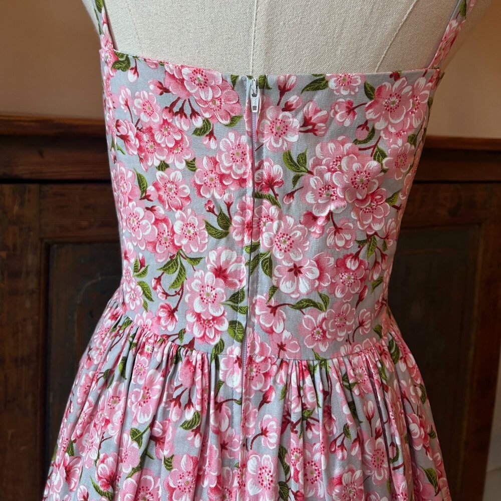 RARE Bernie Dexter Cherry Blossoms Paris Dress - Picture 7 of 10